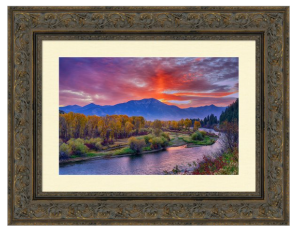 Snake River Sunrise Framed and Matted Print
